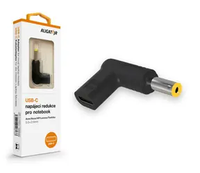 Aligator USB-C napájacia redukcia 5.5 x 2.5 mm pre notebooky Acer/ Asus/ HP/ Lenovo/ Toshiba