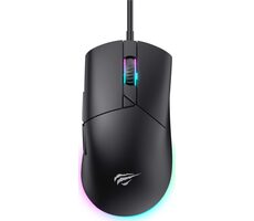 Havit MS1038 čierna / Optická herná myš / 8000 DPI / RGB / USB-A / 6 tlačidiel / 1.6 m