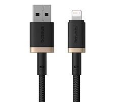 Baseus Dura (P10377801U01-00) Rýchlonabíjací kábel USB-A/Lightning 2.4A 1m čierno-zlatá