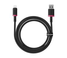 Baseus Dura (P10377801U01-01) Rýchlonabíjací kábel USB-A/Lightning 2.4A 1m červeno-čierna