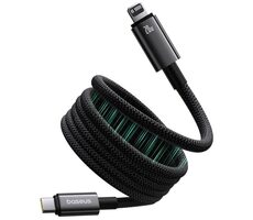 Baseus Tungsten (P10319805111-01) Magnetický nabíjací kábel USB-C/Lightning 20W 1m čierna