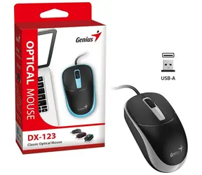 Genius DX-123 čierno-šedá / drôtová / 1200 dpi / USB