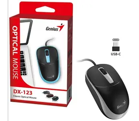 Genius DX-123 čierno-šedá / drôtová / 1200 dpi / USB-C