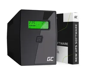 Green Cell 800VA | 480W / Záložný zdroj / 2-6ms / 12V/9Ah / 2x Schuko