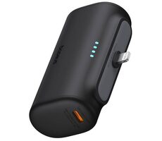 Baseus Compact 5000mAh 20W Lightning čierna / Powerbanka / 1x Lightning (M) / 1x USB-C (F)