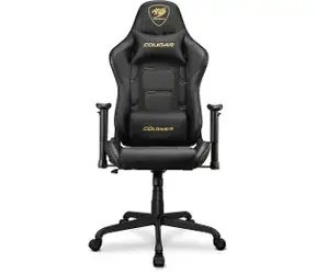 COUGAR Armor Elite Royal čierno-zlatá / Herná stolička / nastaviteľná / syntetická koža / pojazd. kolieska / nosnosť 120 kg 