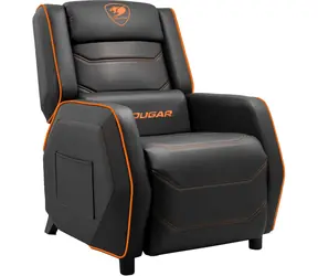 COUGAR Ranger S čierno-oranžová / Herné kreslo / bočné vrecko / nastaviteľné / syntetická koža / nosnosť 160 kg 