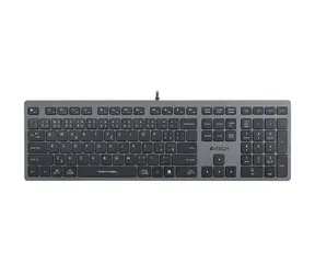 A4Tech FX50 šedá / Drôtová klávesnica / membránová / USB / CZ+SK layout