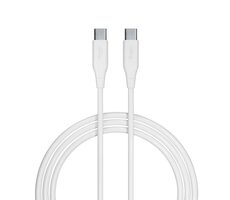 Allity AUC-02 Dátový kábel USB-C/USB-C 1m 100W biela