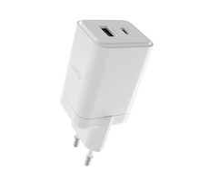Allity ATC-01-45WAC Duálna USB rýchlonabíjačka GaN 45W biela / 1xUSB-A / 1xUSB-C / PD / QC