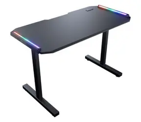 COUGAR DEIMUS 120 RGB čierna / Herný stôl / Š: 122 cm / V: 77 cm / H: 60.5 cm / 2x USB 3.0 / 1x USB-C