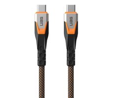 UAG SRGE Dátový a nabíjací kábel USB-C(M) - USB-C(M) 240W 0.75m čierno-oranžová / USB 3.2