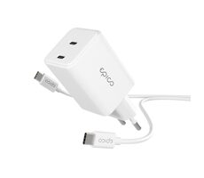 Epico UltraBoost EA30 GaN / 45W / sieťový adaptér + kábel 1.2m / biela / 1x USB-C na USB-C 