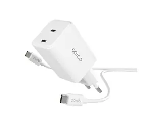 Epico UltraBoost EA30 GaN / 45W / sieťový adaptér + kábel 1.2m / biela / 1x USB-C na USB-C 