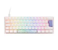 Ducky One 3 Classic Mini Cherry MX-Silent-Red biela / herná klávesnica / podsvietená / mechanická / drôtová USB-C / DE