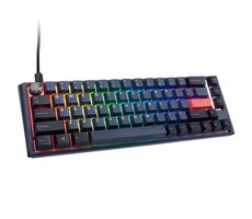 Ducky One 3 Cherry MX-Blue modrá / herná klávesnica / podsvietená / mechanická / drôtová USB-C / US