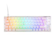 Ducky One 3 Aura Cherry MX-Silent-Red biela / herná klávesnica / podsvietená / mechanická / drôtová USB-C / DE