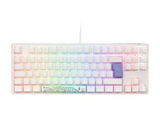 Ducky One 3 Classic TKL Cherry MX-Red biela / herná klávesnica / podsvietená / mechanická / drôtová USB-C / DE