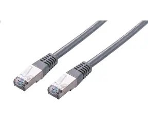 C-tech patchcord Cat5e FTP 0.5 m sivá