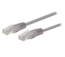 C-tech patchcord Cat5e UTP 3 m sivá