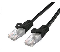 C-tech patchcord Cat6 UTP 0.25 m čierna