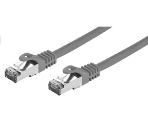 C-tech patchcord Cat7 S/FTP 0.25 m sivá