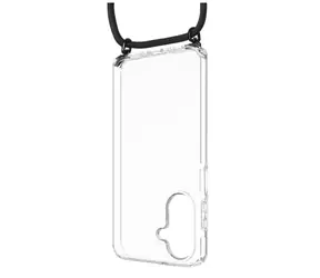 FIXED Púzdro Pure Neck s odnímateľnou čiernou šnúrkou na krk pre Samsung Galaxy A26 5G