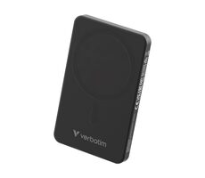 Verbatim Charge 'n' Go Essentials Magnetická bezdrôtová powerbanka 5000mAh čierna / USB-C / MagSafe / 15-20W