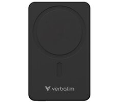 Verbatim Charge 'n' Go Essentials Magnetická bezdrôtová powerbanka 10000mAh čierna / USB-C / MagSafe / 15-20W