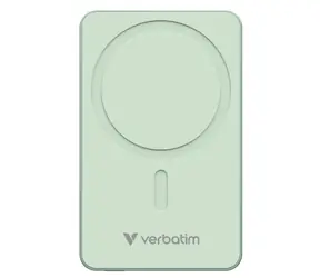 Verbatim Charge 'n' Go Essentials Magnetická bezdrôtová powerbanka 10000mAh zelená / USB-C / MagSafe / 15-20W
