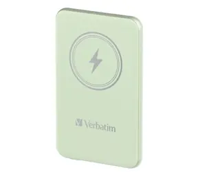 Verbatim Charge 'n' Go Magnetická bezdrôtová powerbanka 5000mAh zelená / USB-C / MagSafe / 15-20W