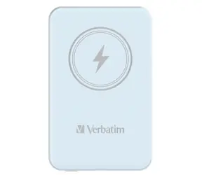Verbatim Charge 'n' Go Magnetická bezdrôtová powerbanka 5000mAh modrá / USB-C / MagSafe / 15-20W