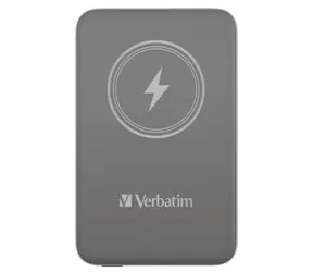 Verbatim Charge 'n' Go Magnetická bezdrôtová powerbanka 10000mAh šedá / USB-C / MagSafe / 15-20W
