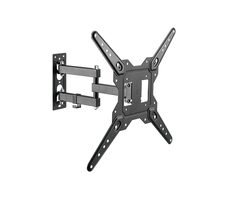 Brateck LPA68-443 čierna / Výsuvný nástenný držiak pre TV 23"-55" / polohovateľný / nosnosť 30kg