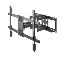 Brateck LPA69-466 čierna / Heavy Duty Polohovateľný nástenný držiak pre TV 37"-80" / výsuvný / nosnosť 60kg