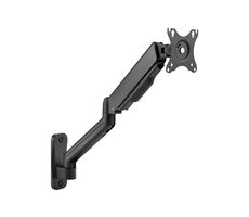 Brateck LDA32-112E / Jednoramenný nástenný držiak pre max. monitor 32' / Nosnosť max. 9kg / mechanická pružina