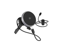 Epico UltraDrive Qi2 Alu Mag + ED70 čierna / Bezdrôtová nabíjačka a držiak do auta / 15W