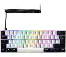 Sharkoon SKILLER SGK50 S4 biela / herná klávesnica / mechanická / drôtová / RGB / Kailh Red spínač / DE