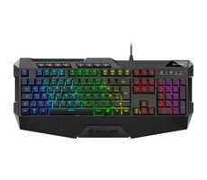 Sharkoon SKILLER SGK4 čierna / herná klávesnica / drôtová / RGB / Rubberdome spínač / IT
