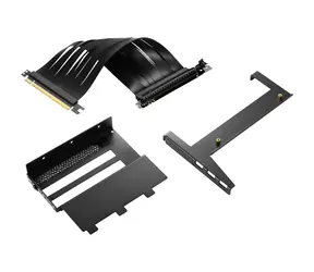 Sharkoon Angled Kit 4.0 čierna / PCIe 4-slot Riser / PCIe 4.0 x16 / kábel 175mm