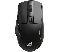 Sharkoon SKILLER SGM50W čierna / bezdrôtová herná myš / 4000 dpi / USB / optická / nabíjacia stanica / 6 tlačidiel