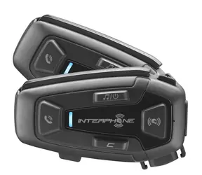 Interphone Bluetooth headset pre uzavreté a otvorené prilby U-COM8R Twin Pack
