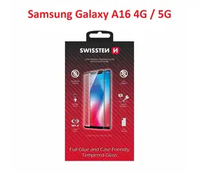 Swissten FULL GLUE COLOR FRAME CASE FRIENDLY sklo pre Samsung A166B/A165F Galaxy A16 5G/4G čierna