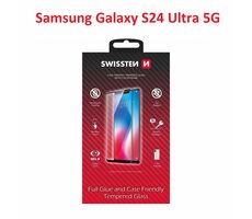 Swissten FULL GLUE COLOR FRAME CASE FRIENDLY sklo pre Samsung S938B Galaxy S25 ULTRA 5G čierna