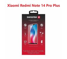 Swissten FULL GLUE COLOR FRAME CASE FRIENDLY sklo pre XIAOMI REDMI NOTE 14 PRE PLUS 5G čierna