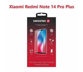 Swissten FULL GLUE COLOR FRAME CASE FRIENDLY sklo pre XIAOMI REDMI NOTE 14 PRE PLUS 5G čierna