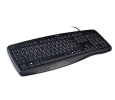 C-tech KB-107 USB čierna / Ergonomická klávesnica / membránová / USB / CZ/SK layout