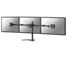 Neomounts TIS FPMA-D550DD3BLACK / stolný stojan pre 3 monitory / veľkosť 13-27" / VESA 75x75 - 100x100 / nosnosť 21 kg