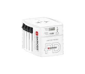 SKROSS MUV USB AC65PD / univerzálny cestovný adaptér / 65W / USB A+C 