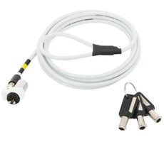 Mobilis bezpečnostný káblový zámok / 3x kľúč / dĺžka 2m